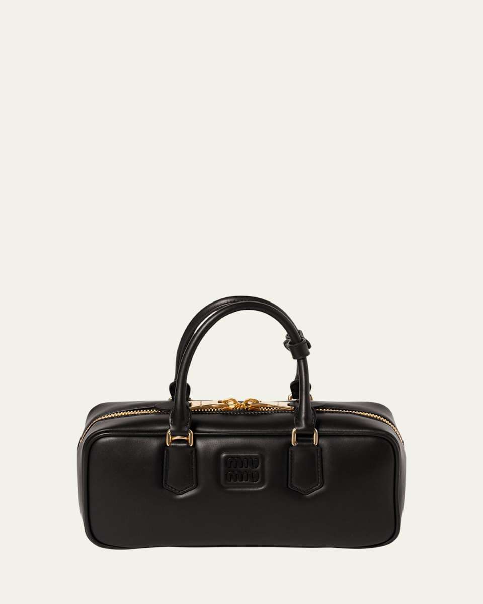 Arcadie Calf Leather Top-Handle Bag